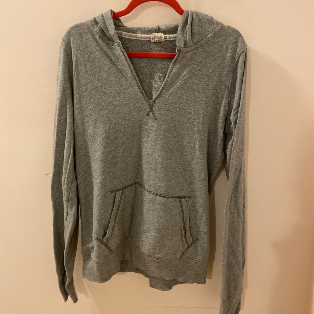 Victoria Secret (Pink) V neck, Hood, Sweatshirt
